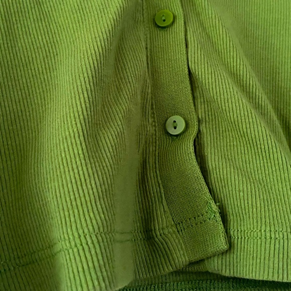 ZARA form-fitting ribbed collar polo - Picture 4 of 6